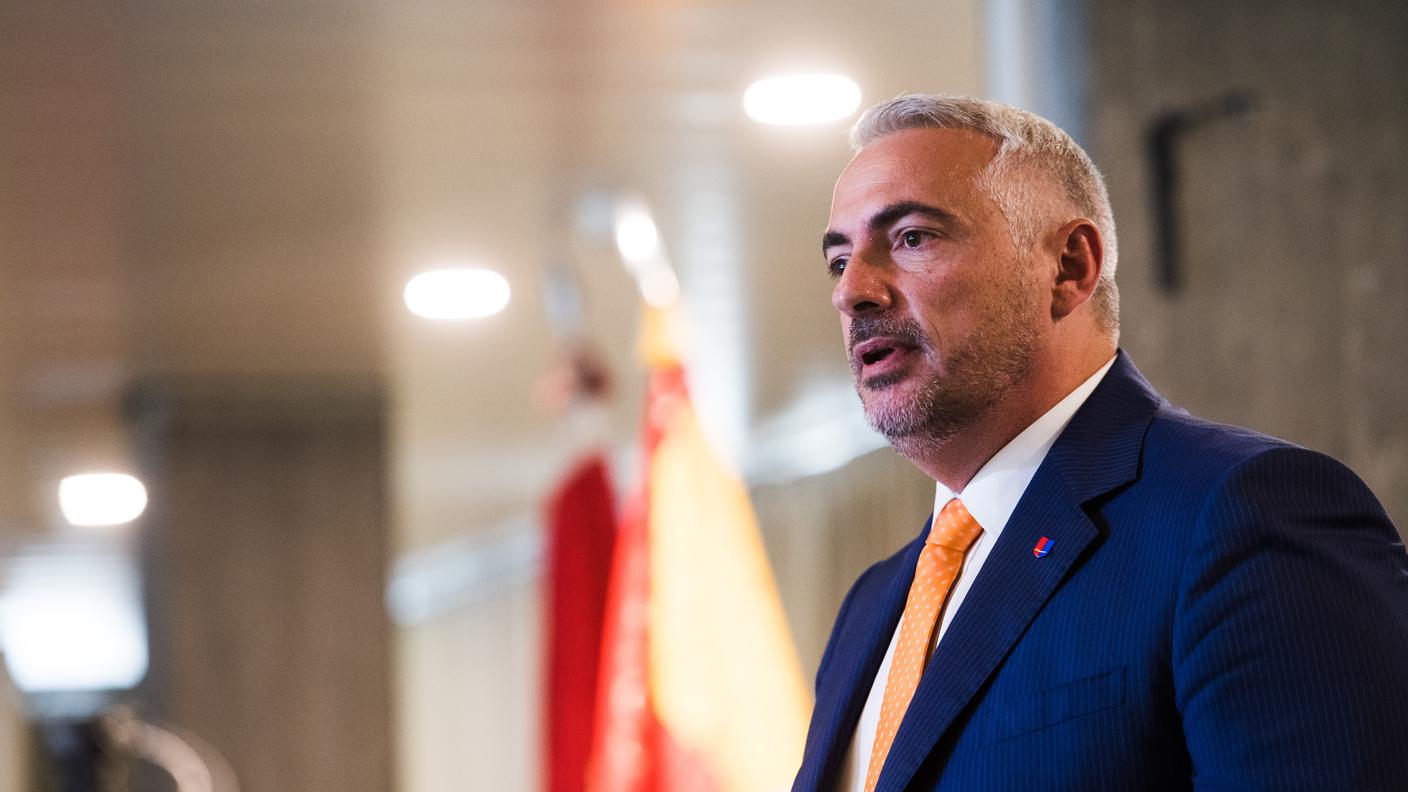 Daniele Caverzasio, presidente del Gran Consiglio