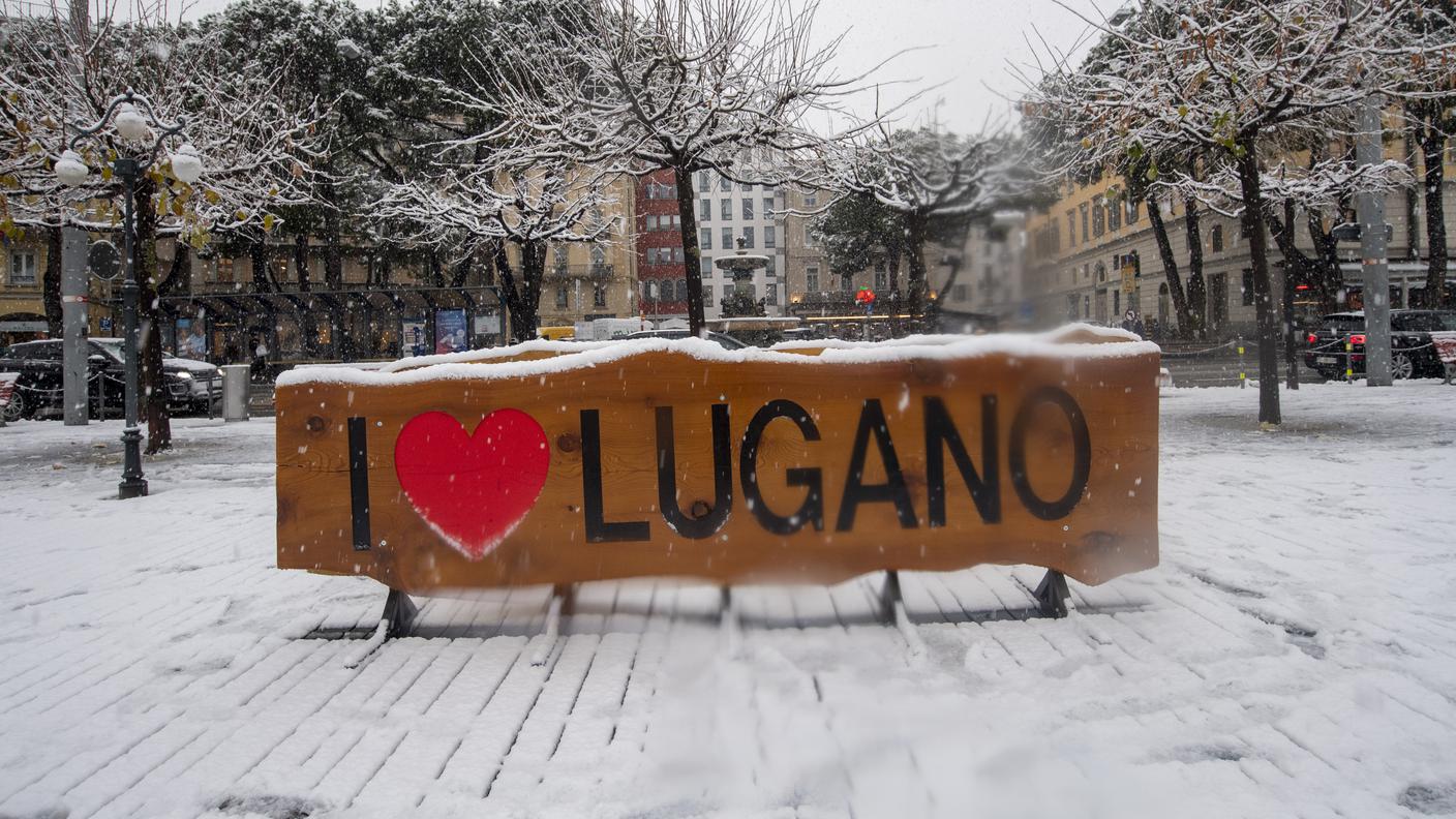 Lugano innevata