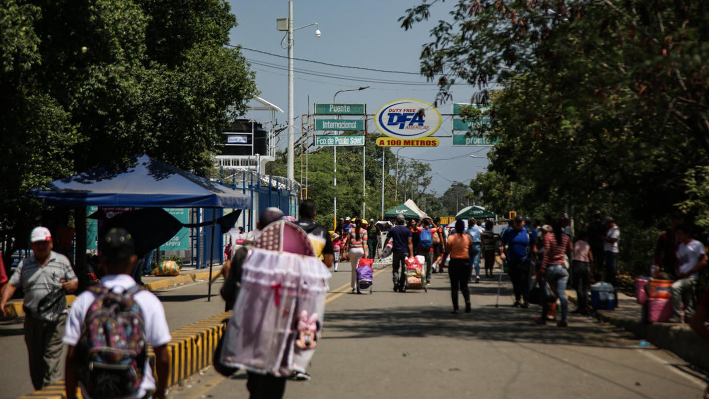 Il ponte internazionale tra Colombia e Venezuela a Cucuta