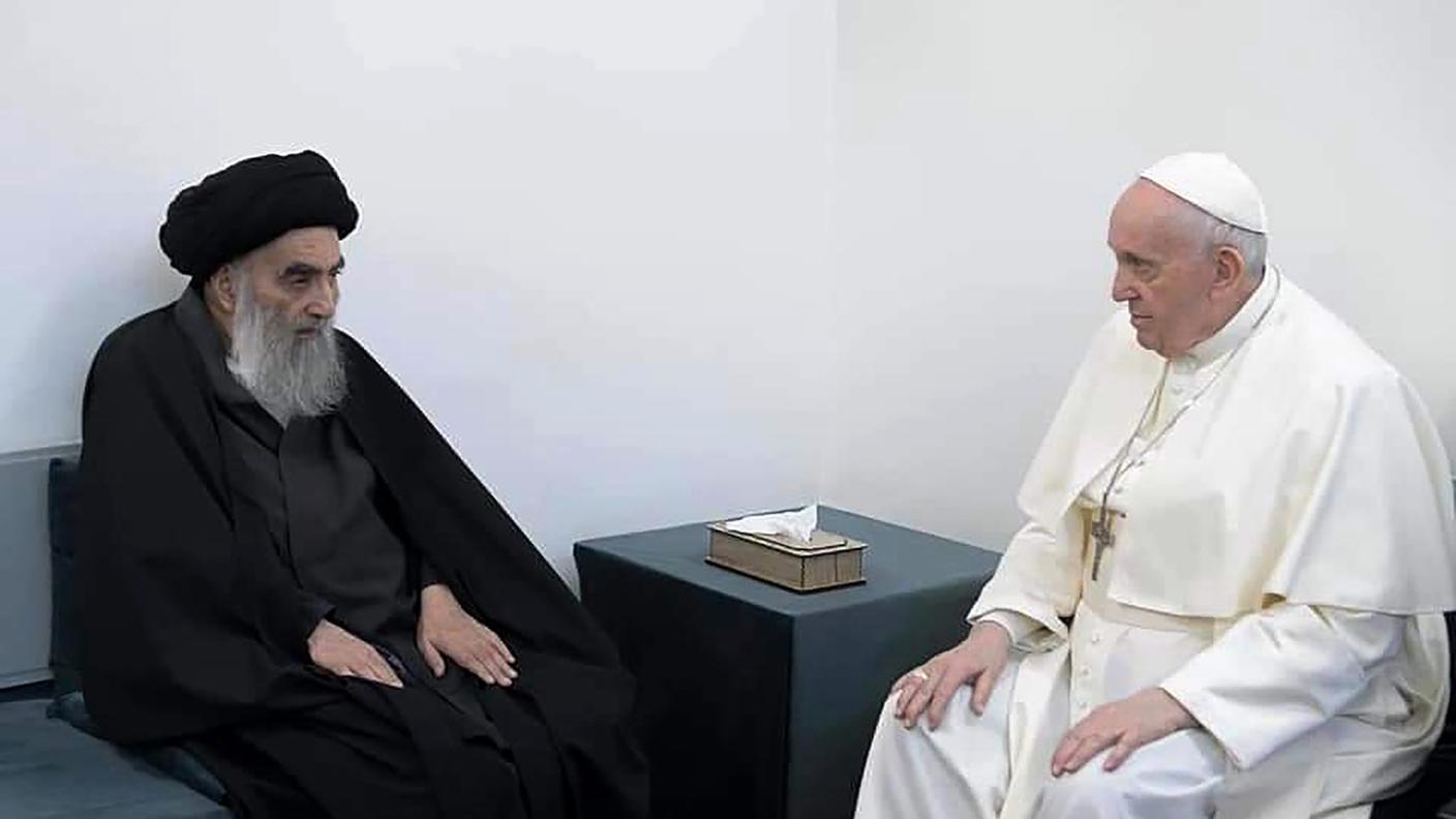 L'ayatollah Ali al-Sistani e Papa Francesco