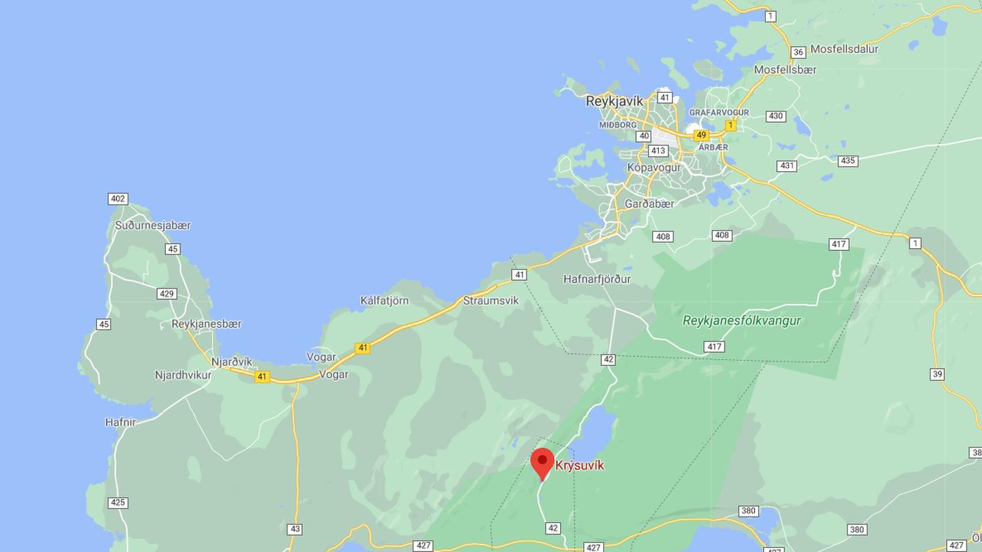 Il vulcano attivo Krysuvik è a 40 km dalla capitale