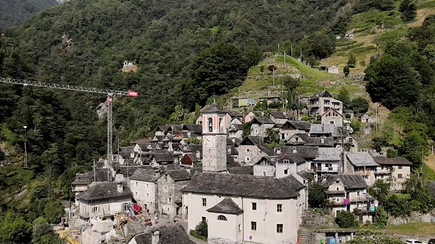 Lavori in corso a Corippo