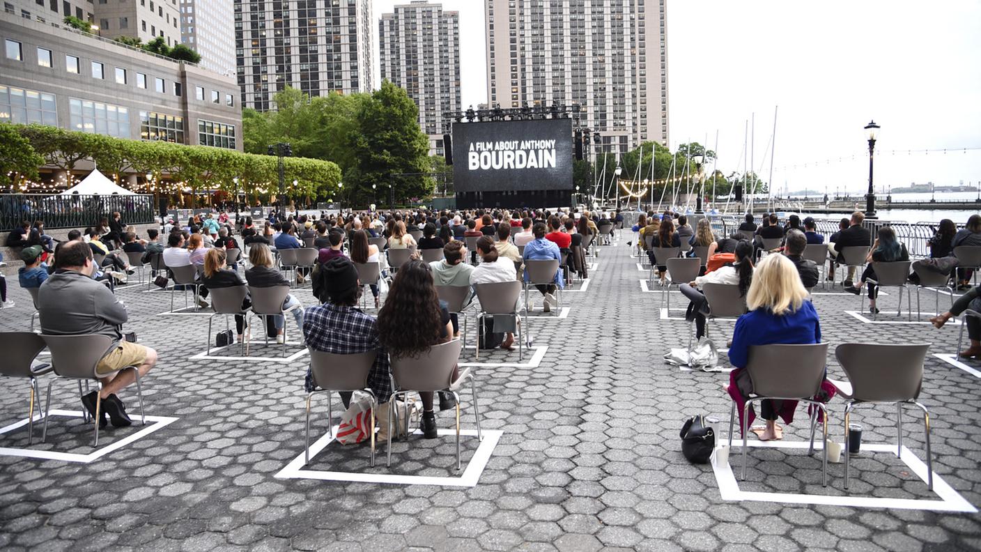 La proiezione del film durante il Tribeca film festival di New York