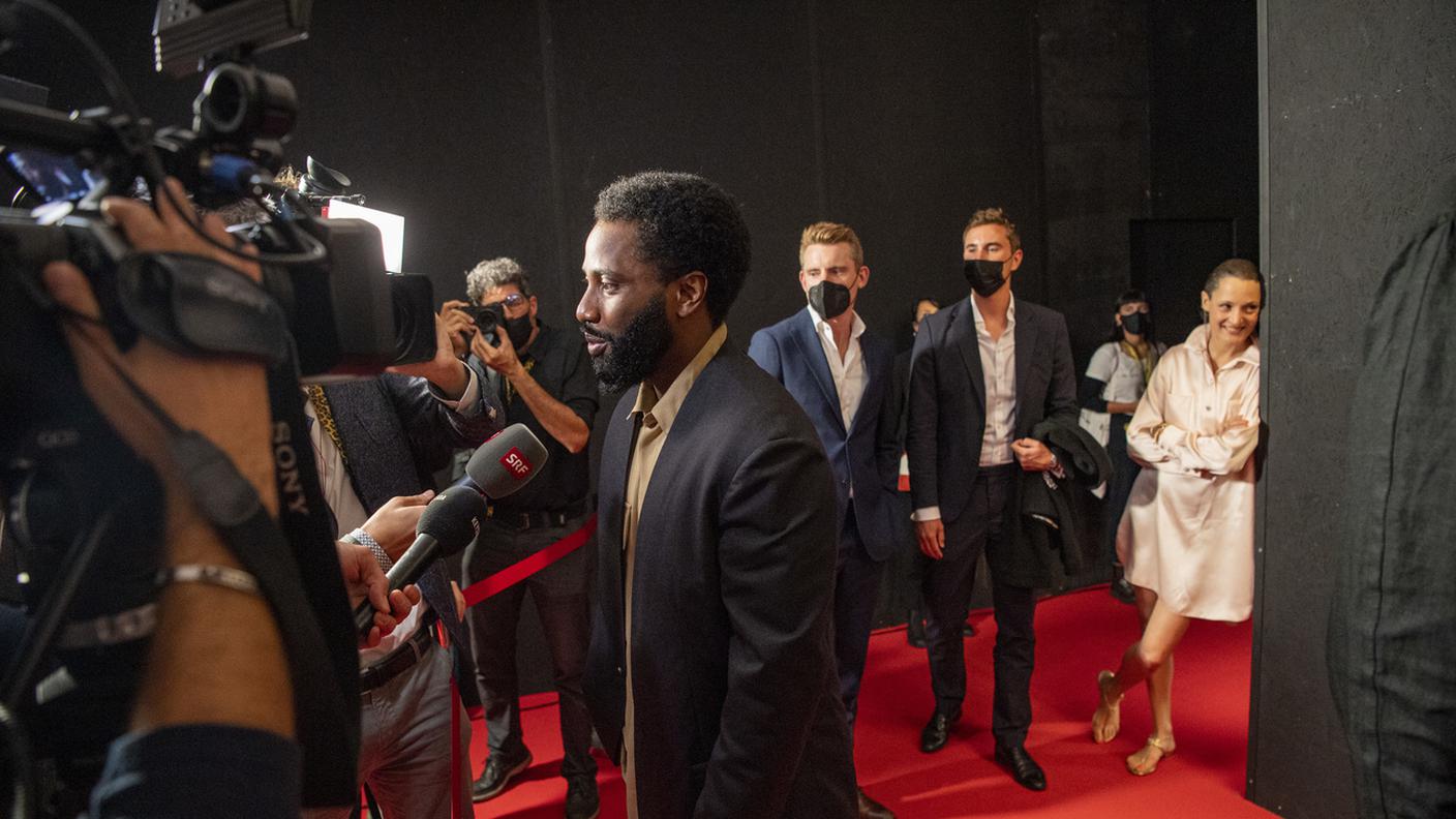 L'attore John David Washington presente al Festival