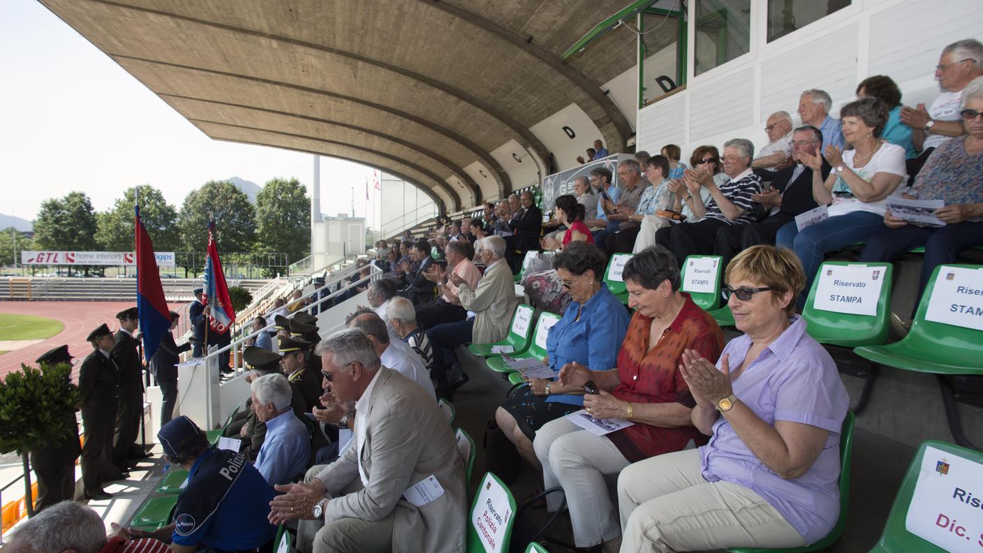 La tribuna princiapale dello stadio di Cornaredo