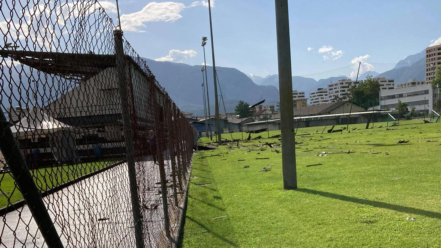 Danni allo Stadio Lido di Locarno