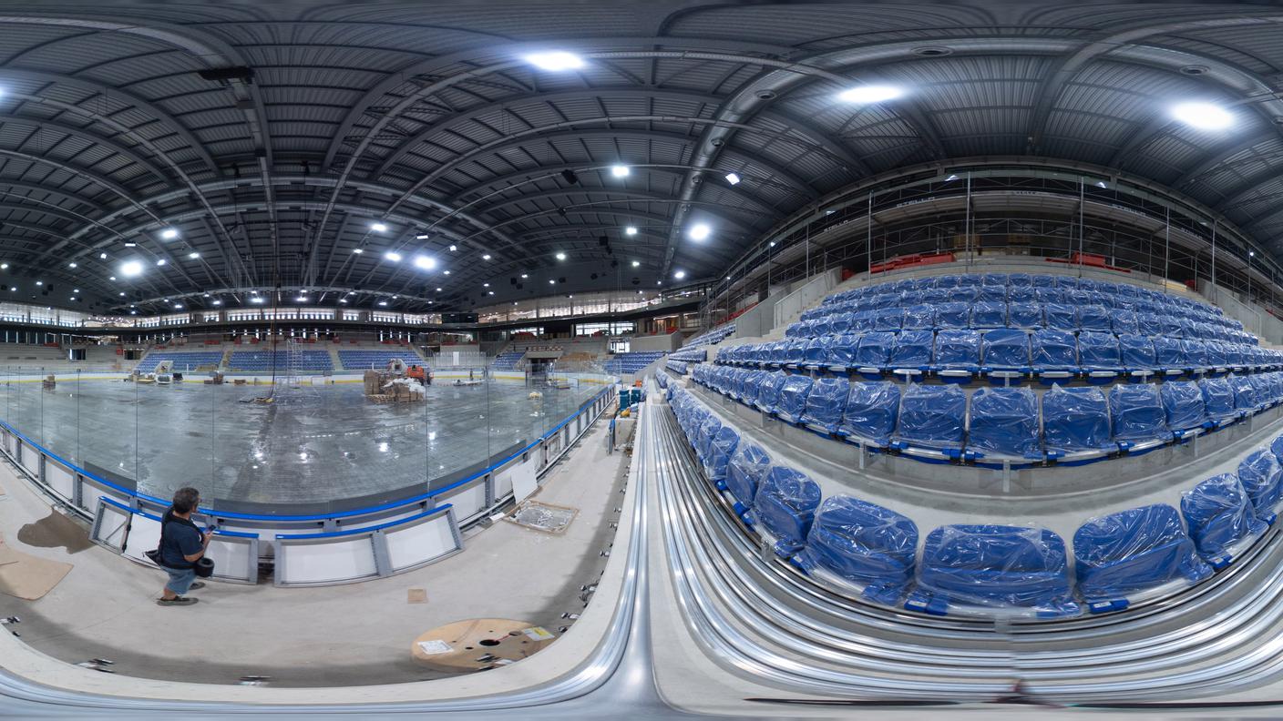 L'interno del nuovo stadio multifunzionale