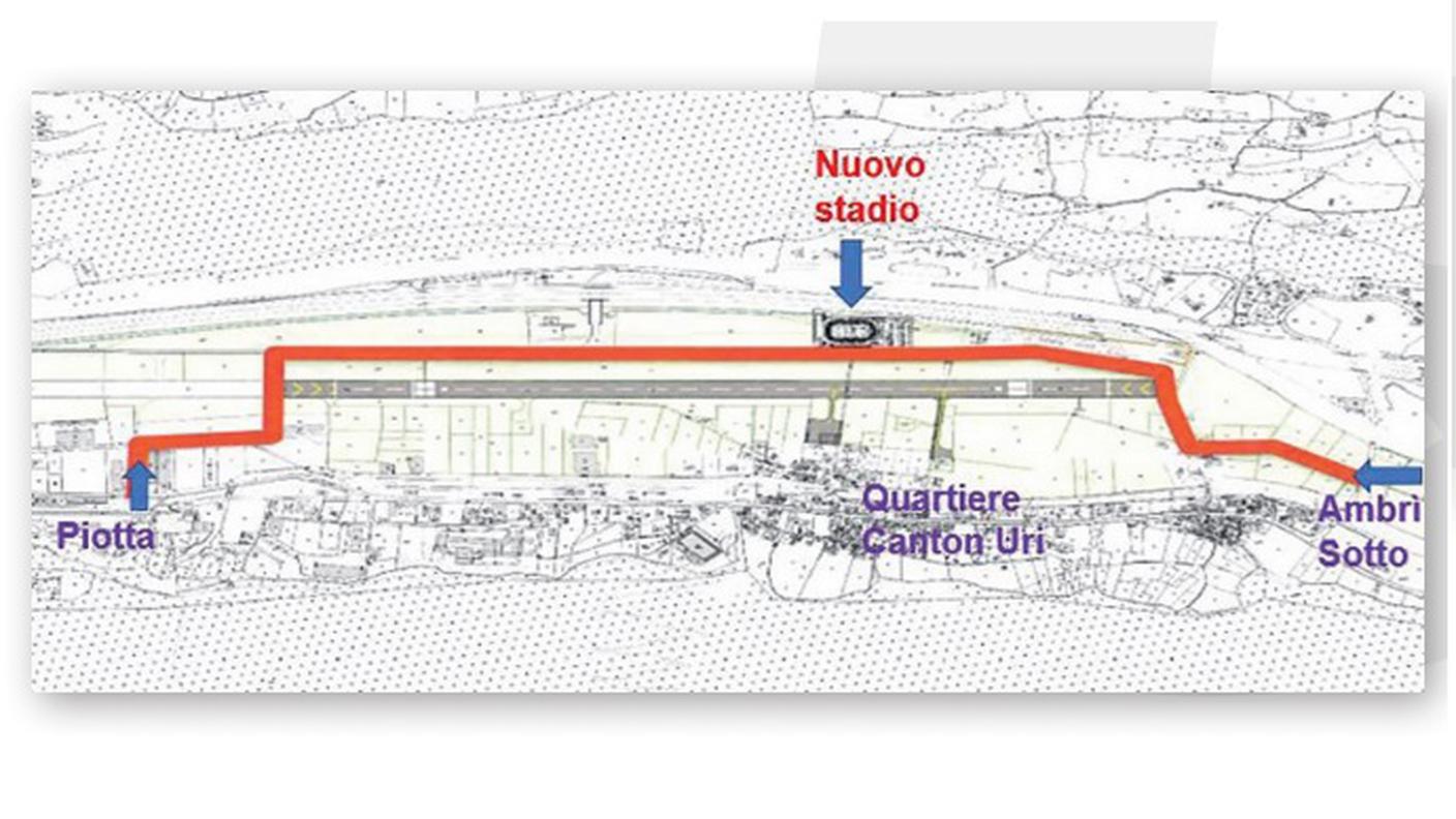Gli accessi al nuovo stadio dell'HCAP