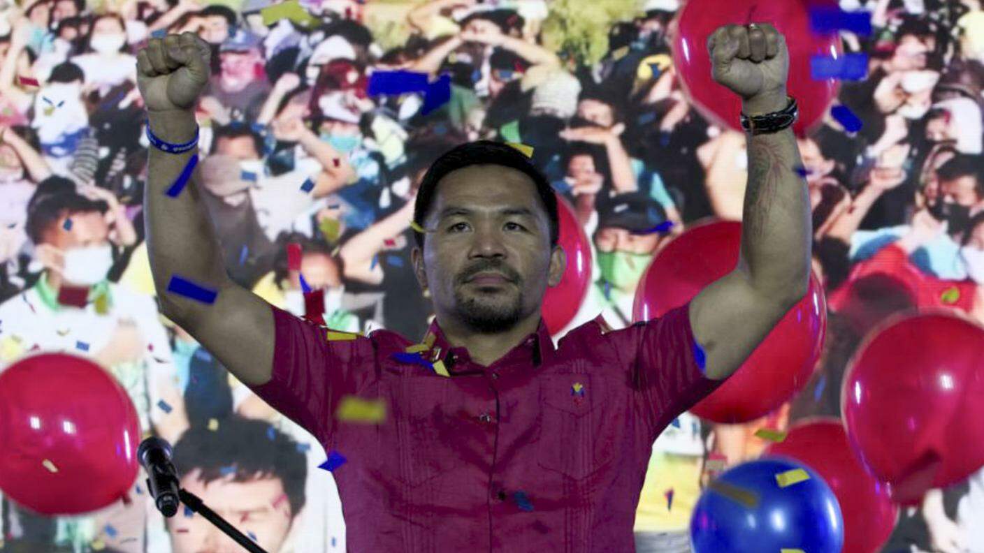 Manny "Pac Man" Pacquiao sul ring delle presidenziali