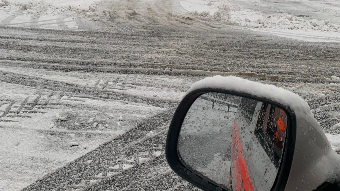La nevicata di lunedì nei Grigioni