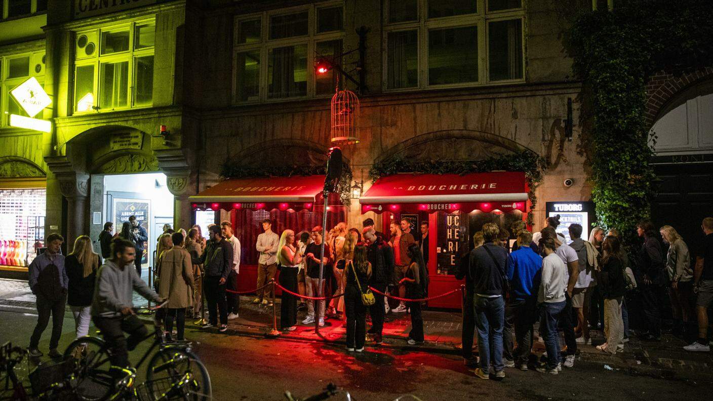 Locali notturni a Copenhagen in una foto scattata a inizio settembre