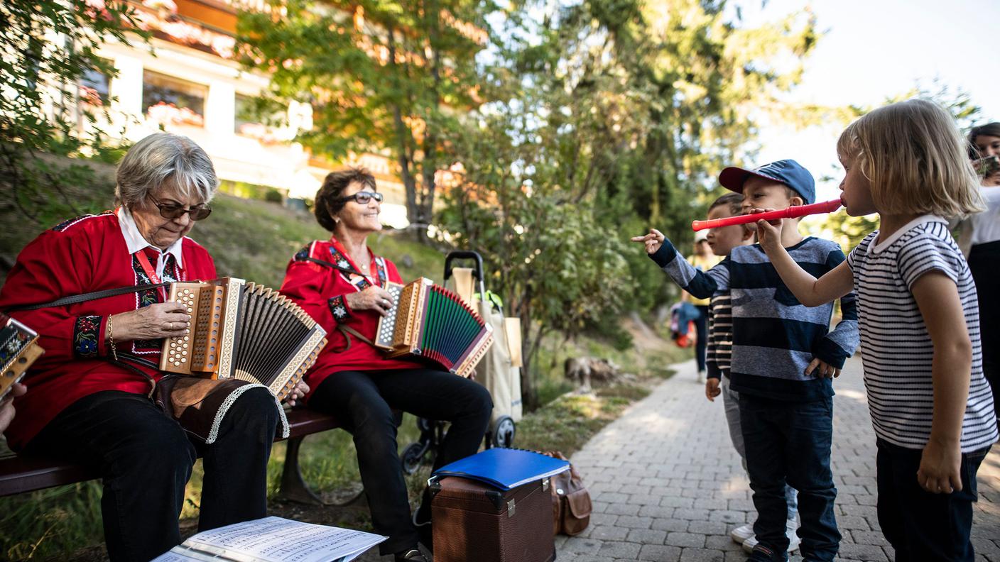 Festa musica popola svizzera Crans-Montana