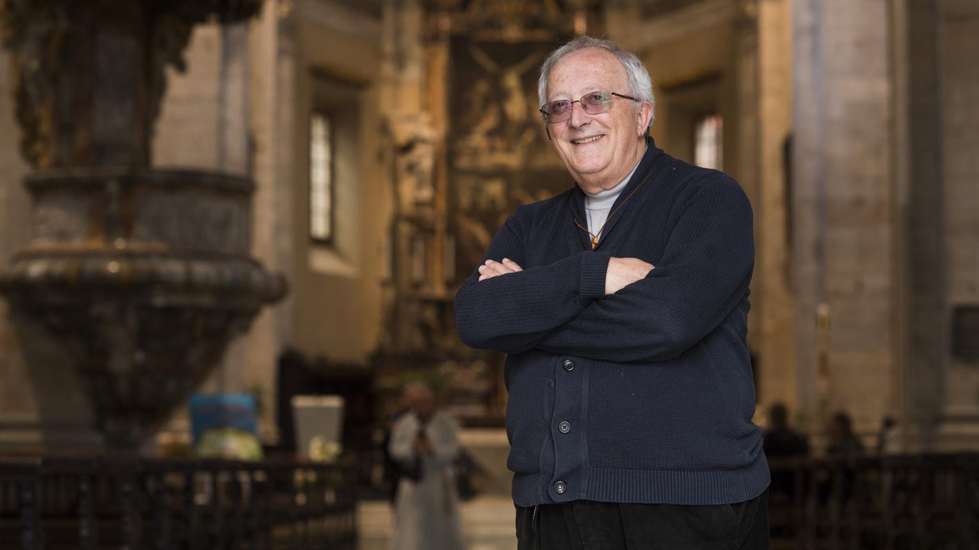 Don Pierangelo Regazzi alla Collegiata