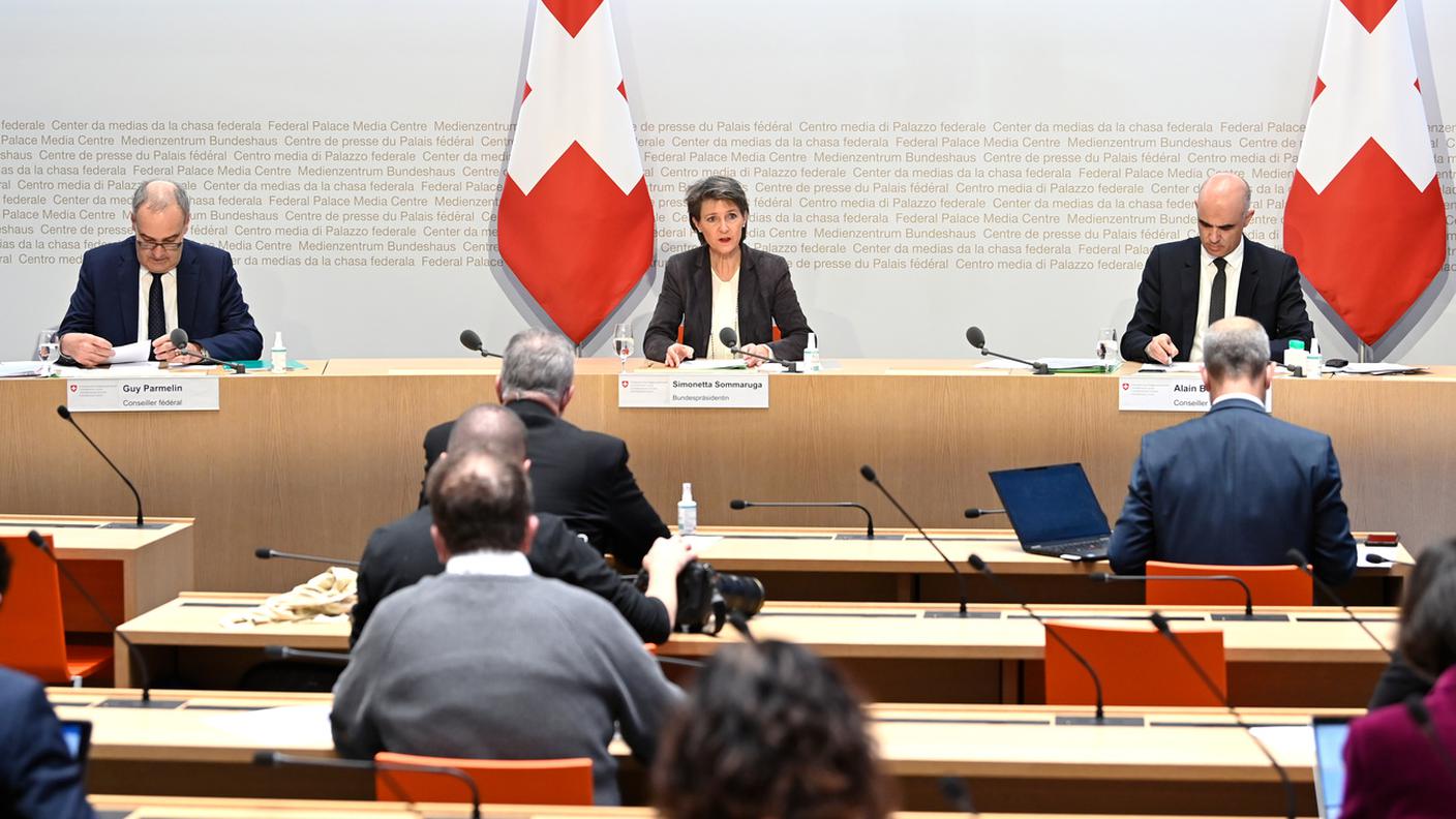 La conferenza stampa di Berna