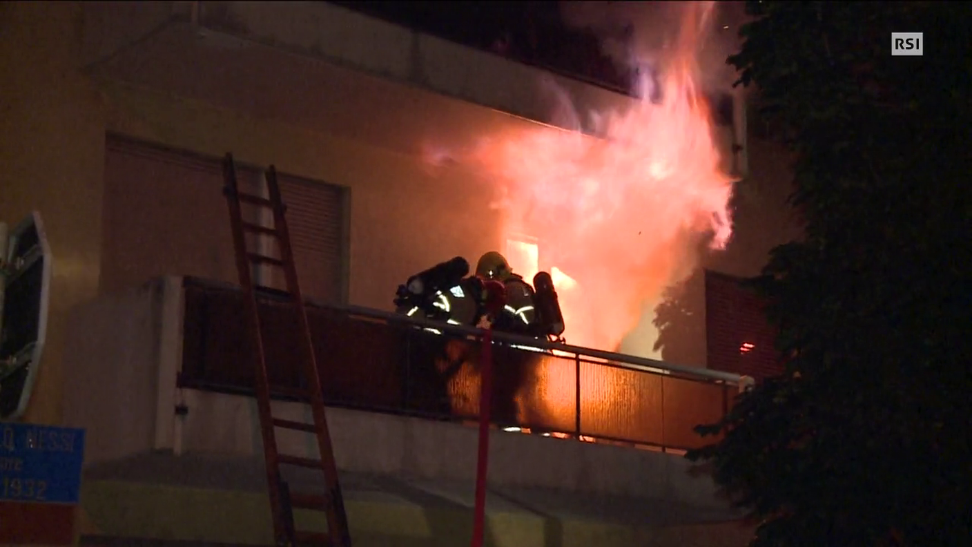 Quotidiano del 03.06.2014 9: Violento incendio a Locarno
