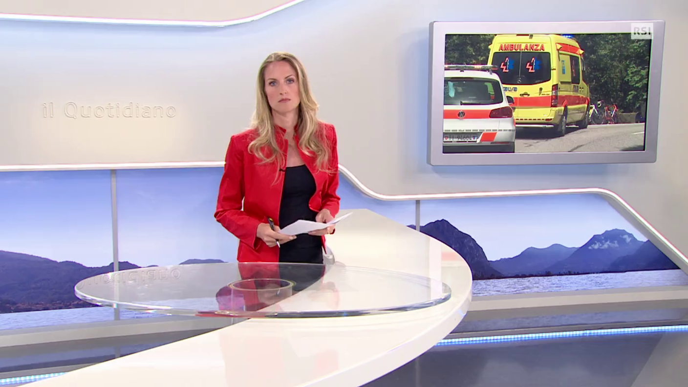 Quotidiano del 08.06.2014: Ciclista uscito di strada