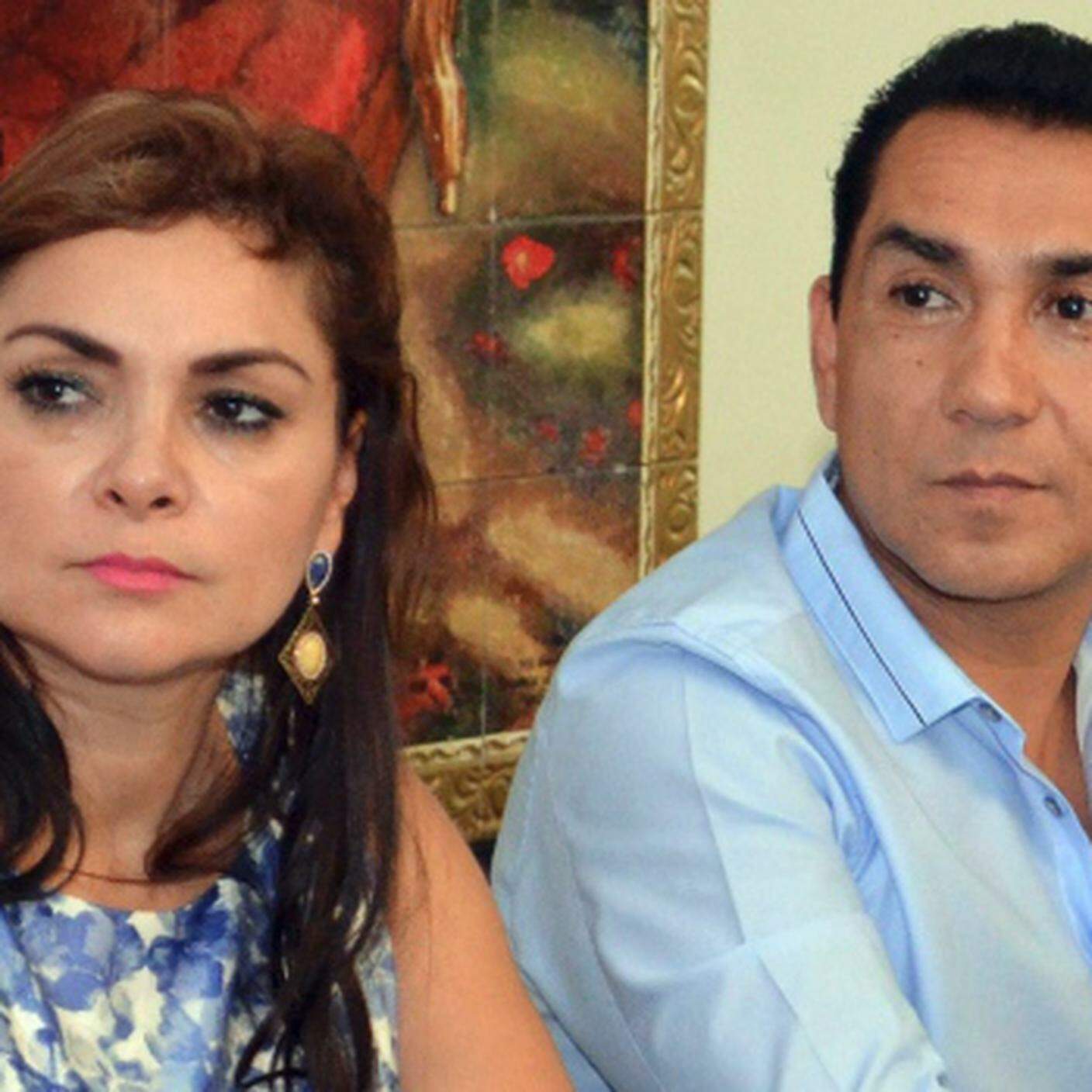 Il sindaco di Iguala José Luis Abarca e la moglieMaria de los Angeles Pineda