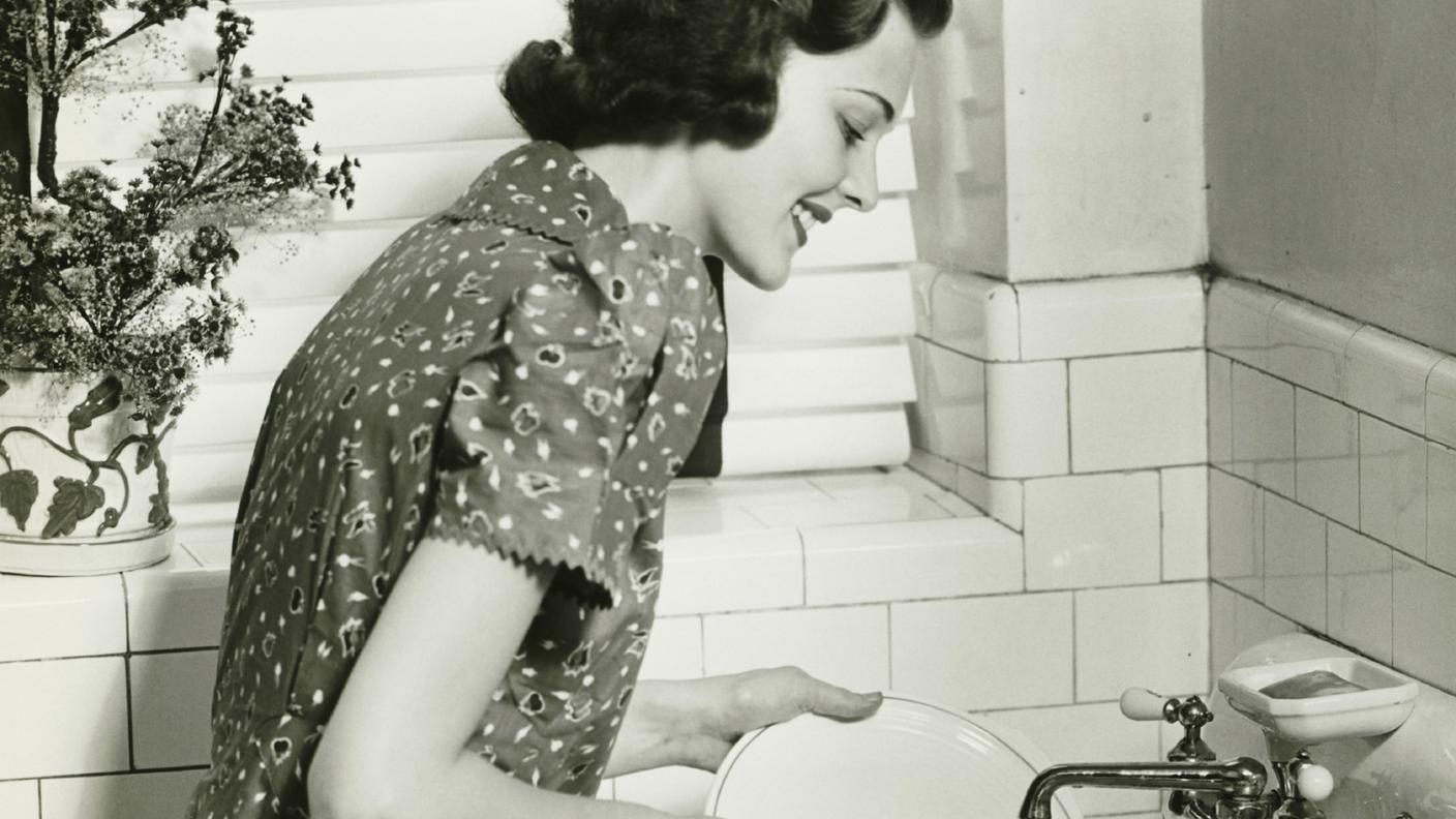 Casalinga, Anni '50, Cucina, Lavare, Anni '40, Lavare i piatti, Vita domestica
