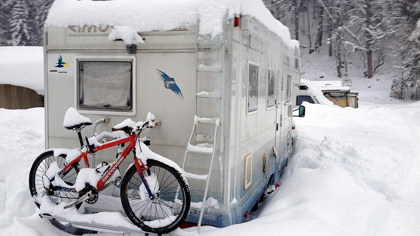 Inverno in roulotte