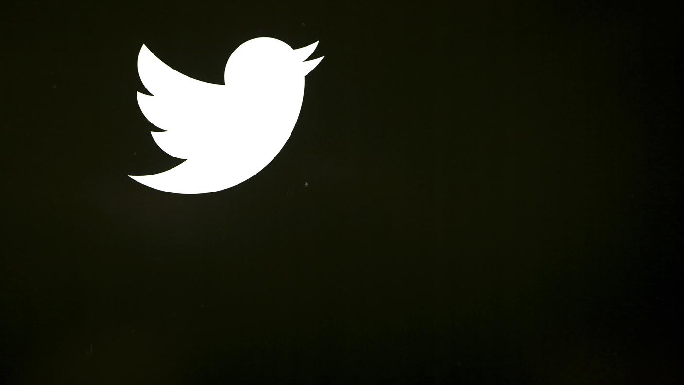 Il logo del social media Twitter