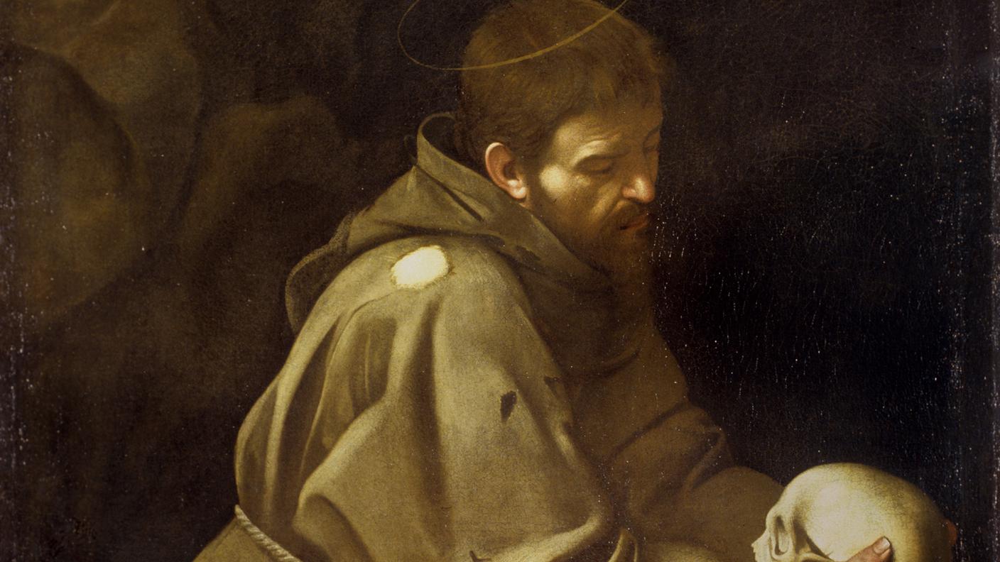 "San Francesco in meditazione", Caravaggio 