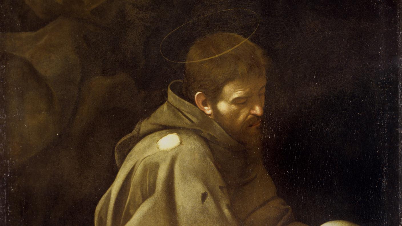 "San Francesco in meditazione", Caravaggio 