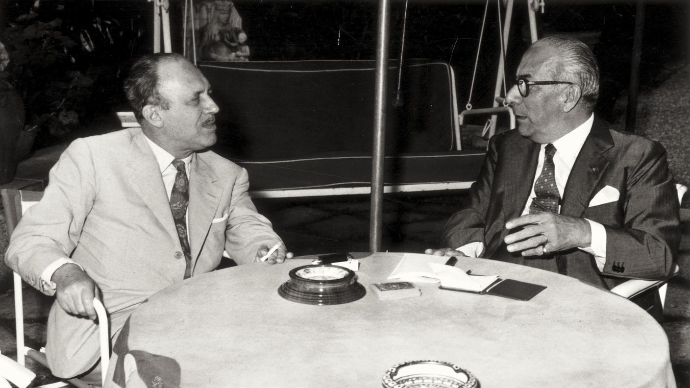 Arnoldo Mondadori e Guido Piovene