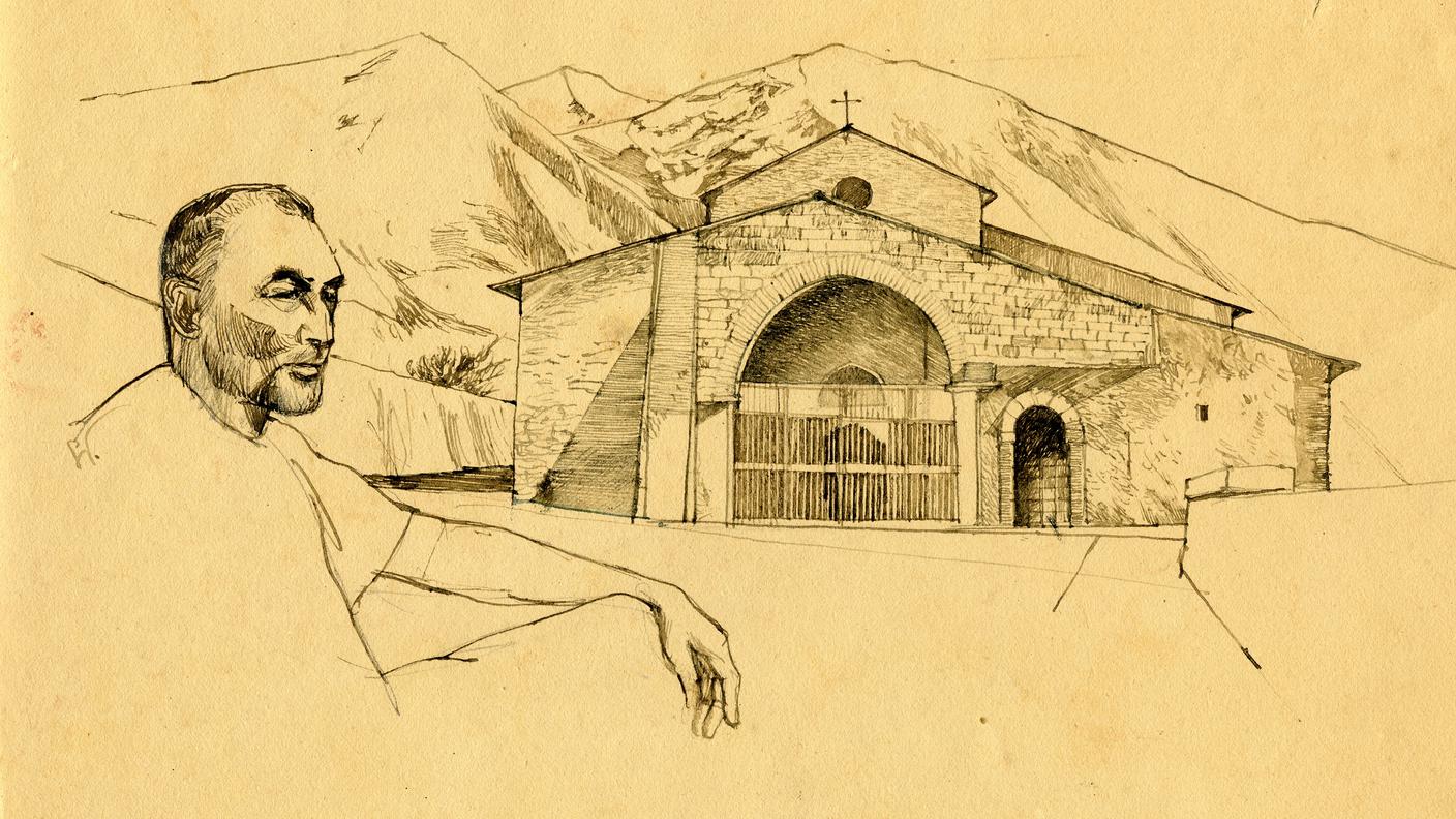 Andrea Bocconi ritratto da Stefano Faravelli