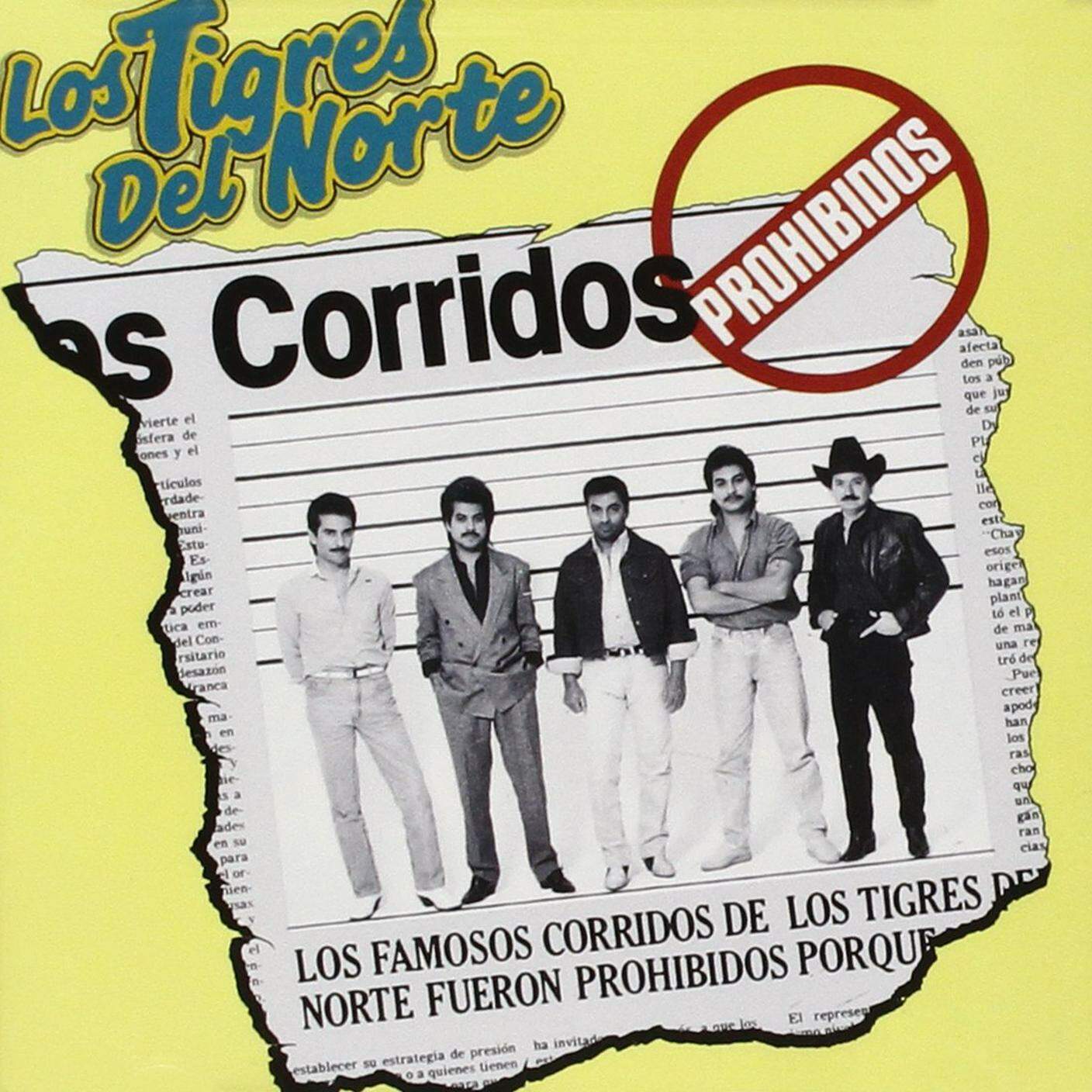 Los tigres del norte, "Corridos prohibidos", Universal Music Group (dettaglio copertina)