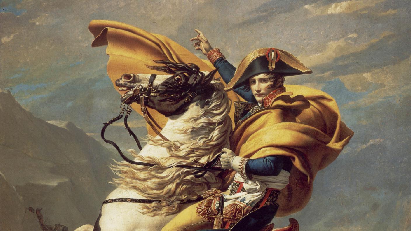 Jacques-Louis David, Napoleone attraversa il passo del Gran San Bernardo