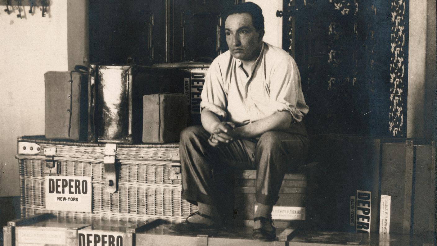 Fortunato Depero in partenza per l'America