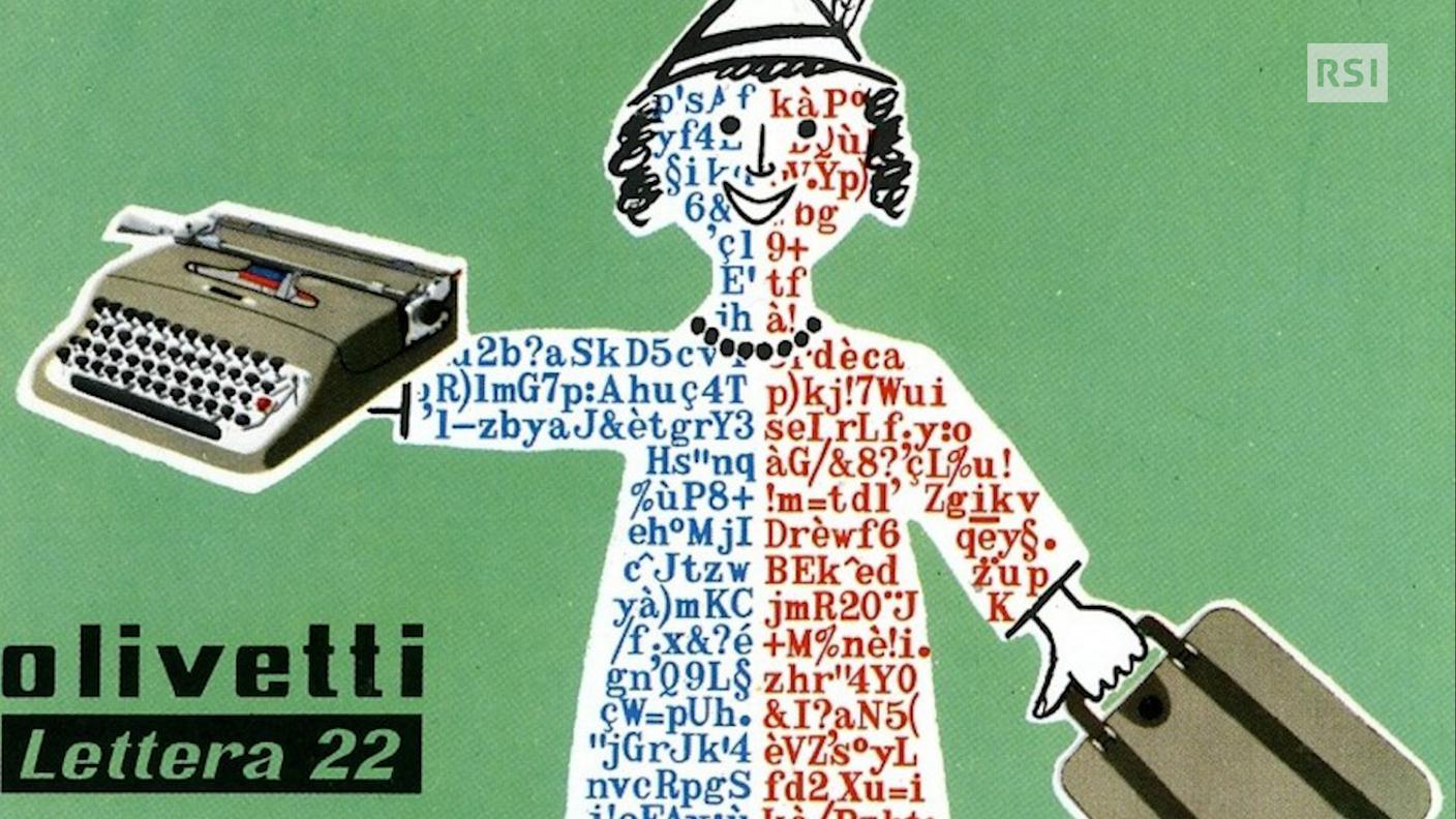Pubblicità della macchina da scrivere Olivetti "Lettera 22" 