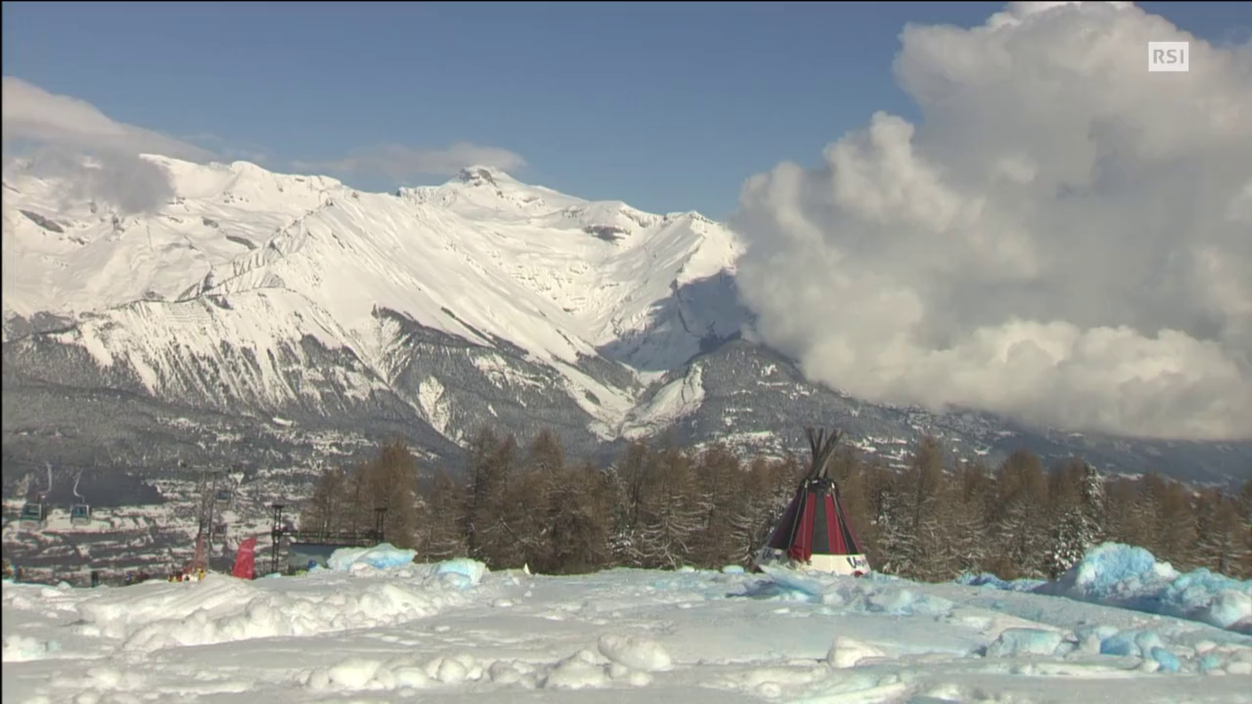 Snowboard, bordercross a Veysonnaz (La Domenica Sportiva 06.03.2016)