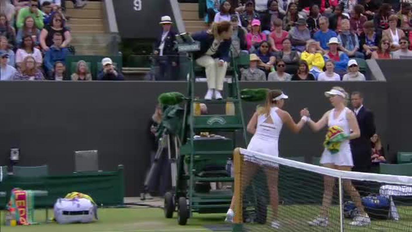 Wimbledon, Belinda Bencic si ritira (30.06.2016)