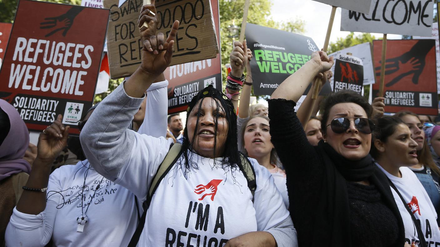 La marcia per la solidarità a Londra