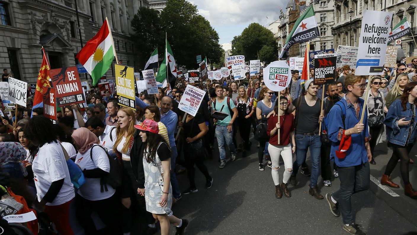 Manifestazione di solidarietà a Londra