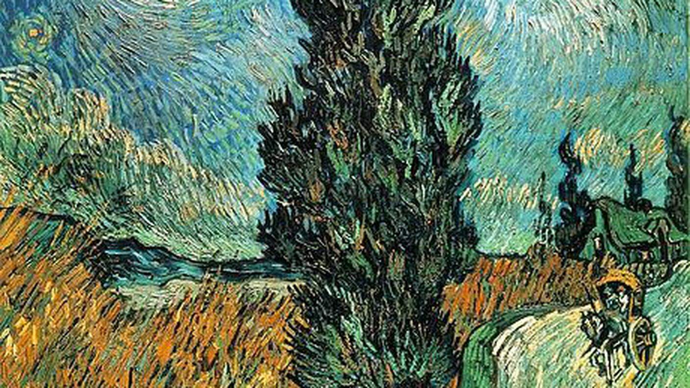 Vincent van Gogh, Road with Cypress and Star, 1890