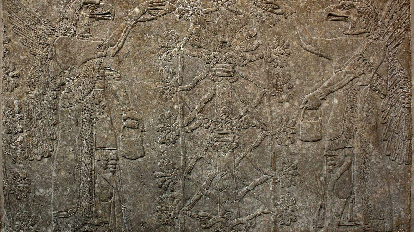 Bassorilievo assiro, 850-860 a.c