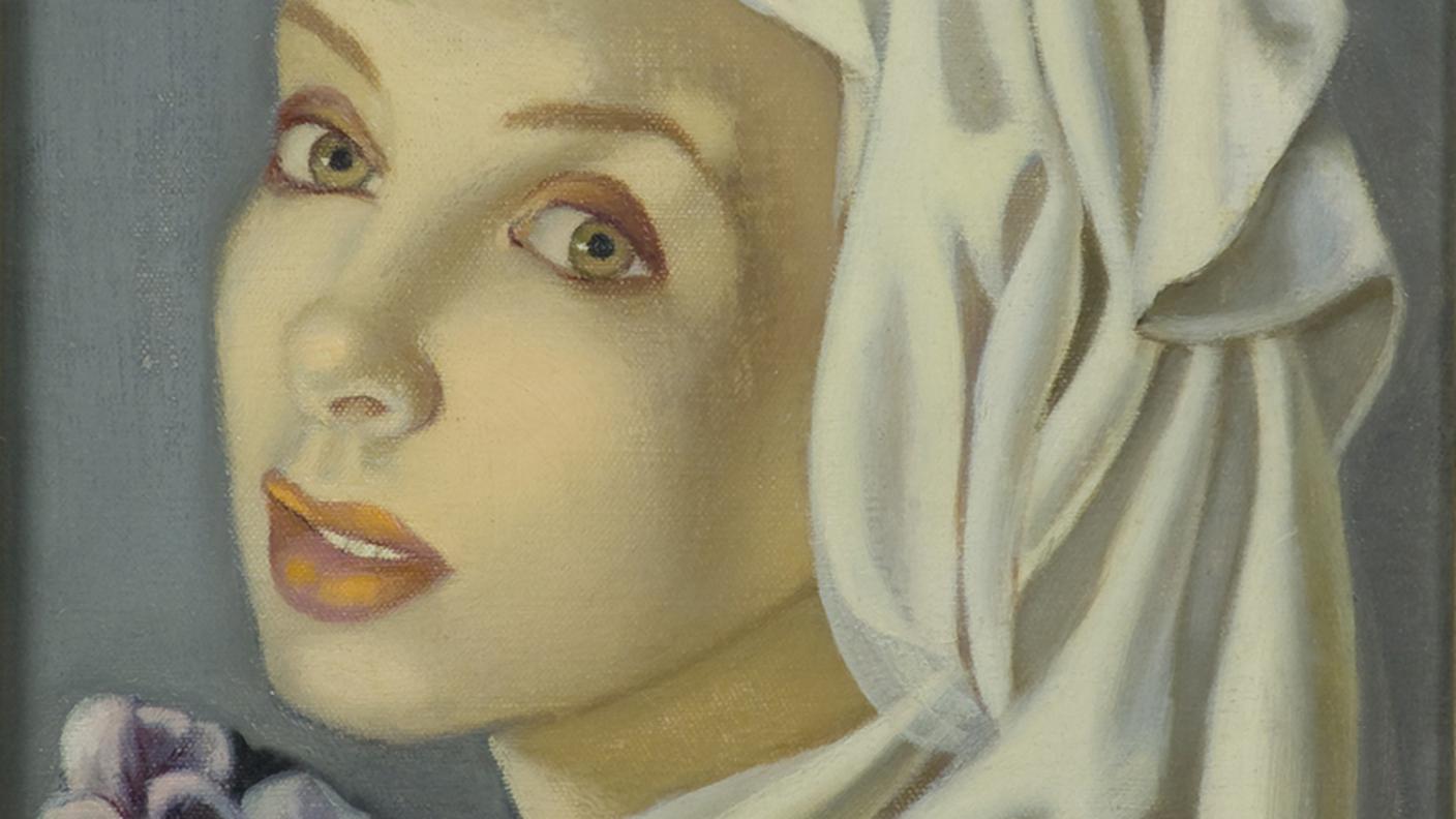 Tamara de Lempicka, Ragazza con viole del pensiero, 1945 ca.