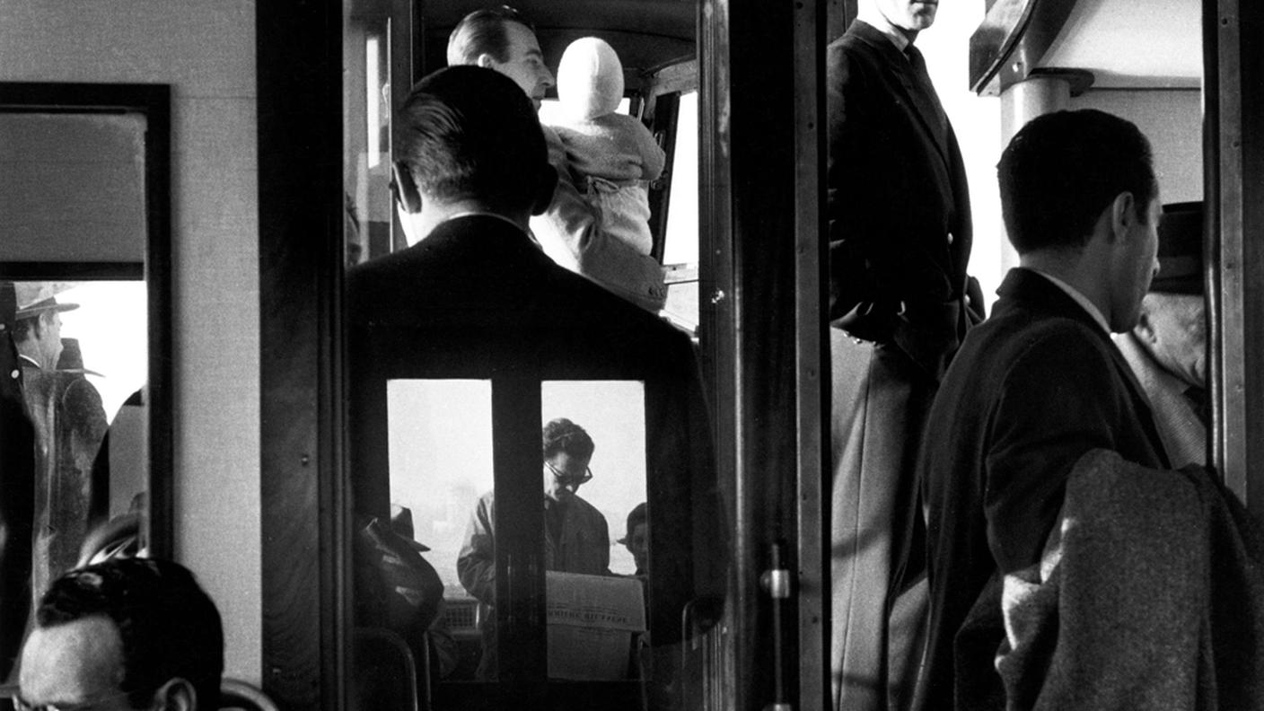 In vaporetto. Venezia, 1960