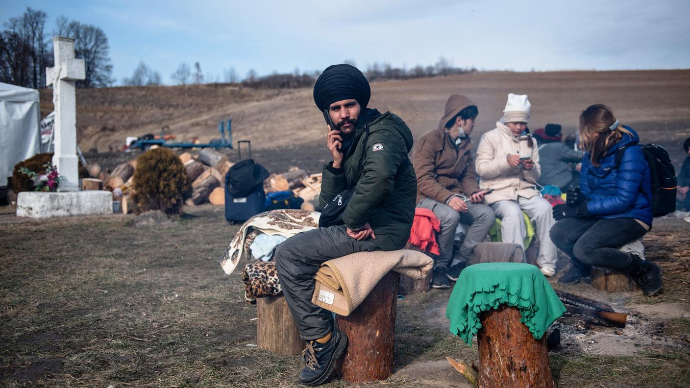 A Hrebenne, in Polonia, vicino al confine con l'Ucraina