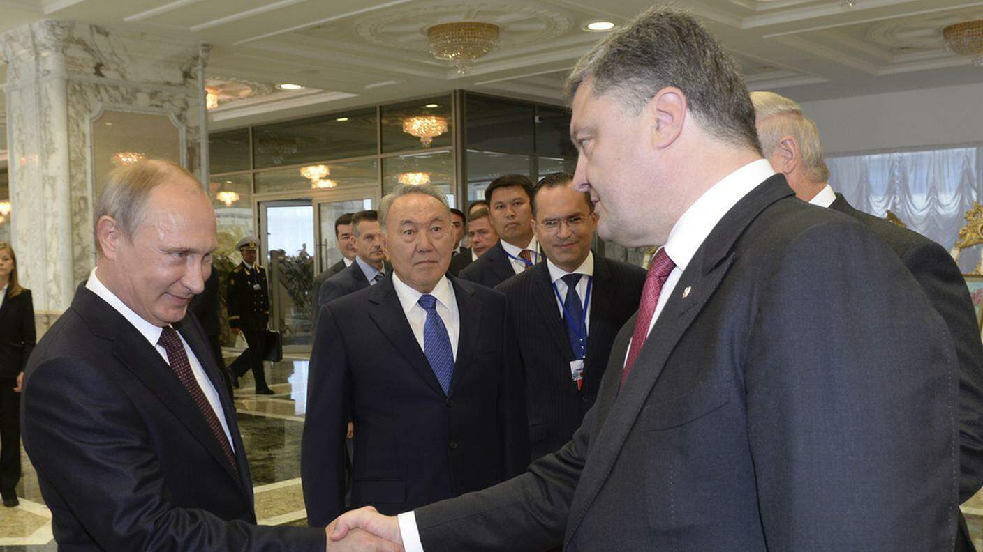 Vladimir Putin e Petro Poroshenko