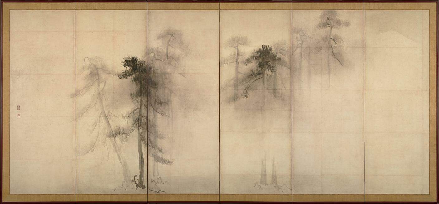Hasegawa Tohaku,PineTrees, XVI sec