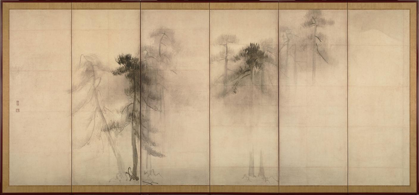 Hasegawa Tohaku,PineTrees, XVI sec