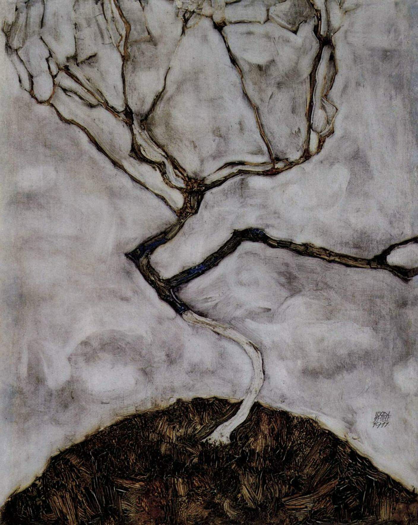 Egon Schiele, Small Tree in Late Autumn, 1911