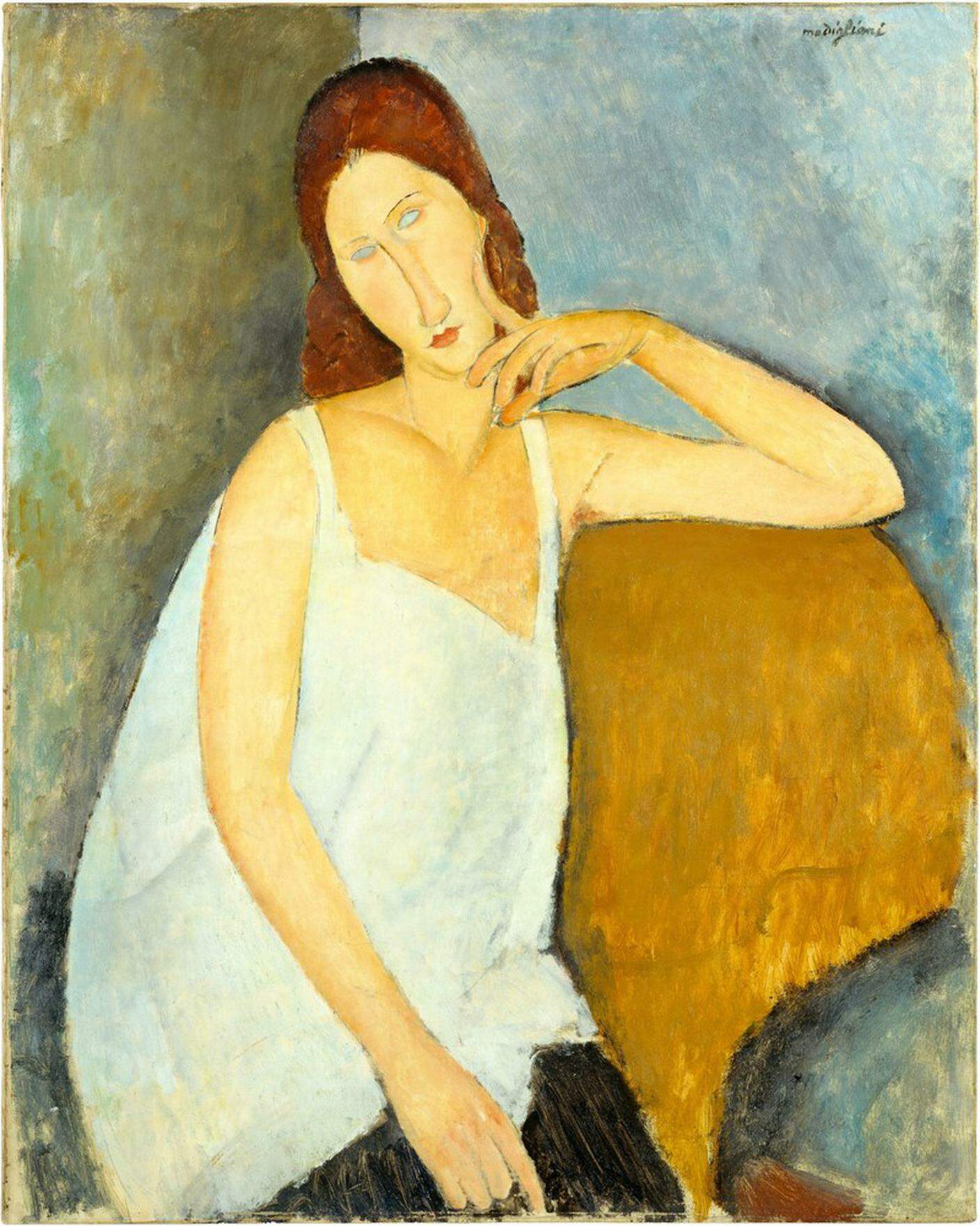 Amedeo Modigliani, Jeanne Hébuterne, 1919. Collezione Metropolitan Museum of Art, New York.jpeg