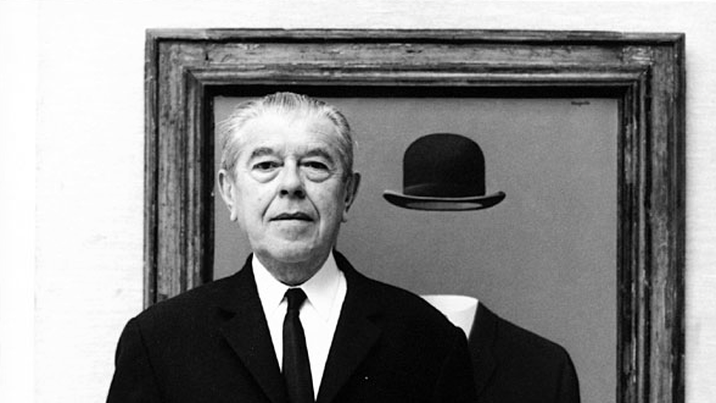 René Magritte, autoritratto, 1965