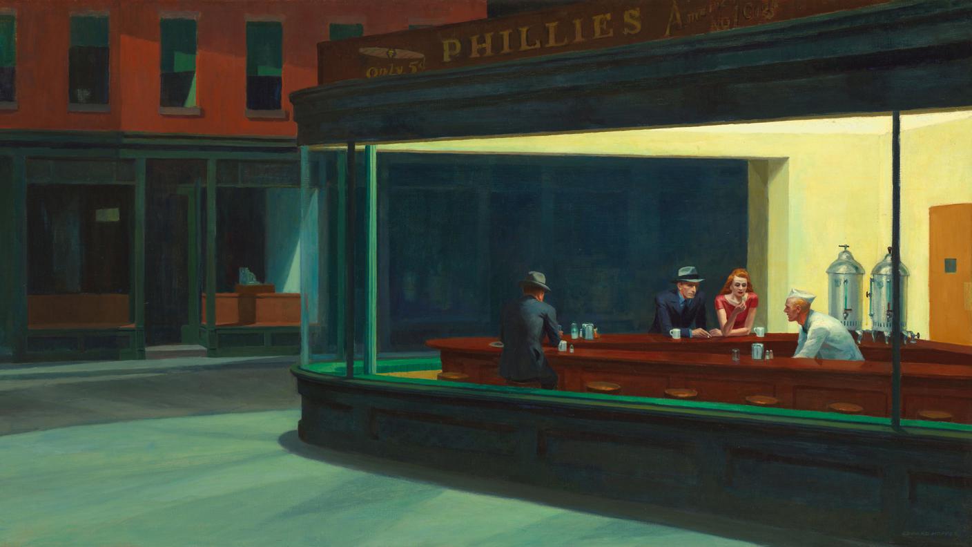 Edward_Hopper, Nighthawks, 1942