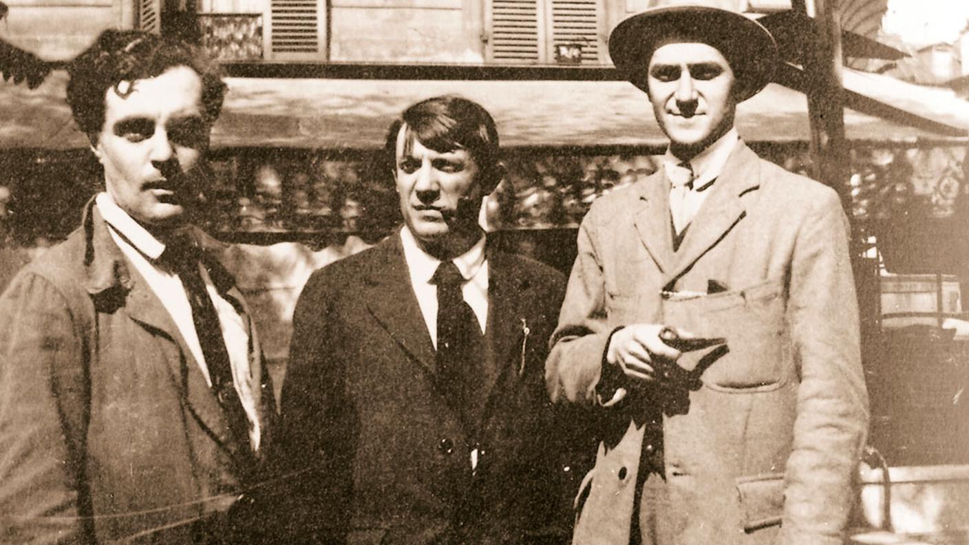 Amedeo Modigliani, Pablo Picasso e André Salmon