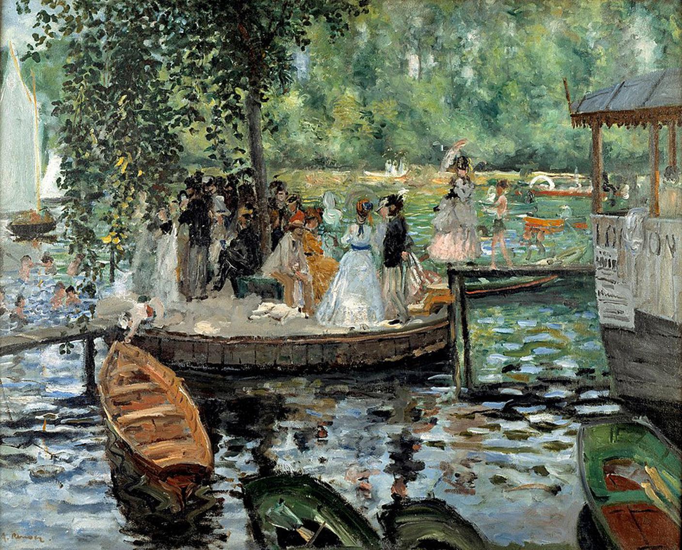 Pierre-Auguste Renoir, La Grenouillère, 1869. Stoccolma, Nationalmuseum; Foto Anna Danielsson Nationalmuseum.jpg